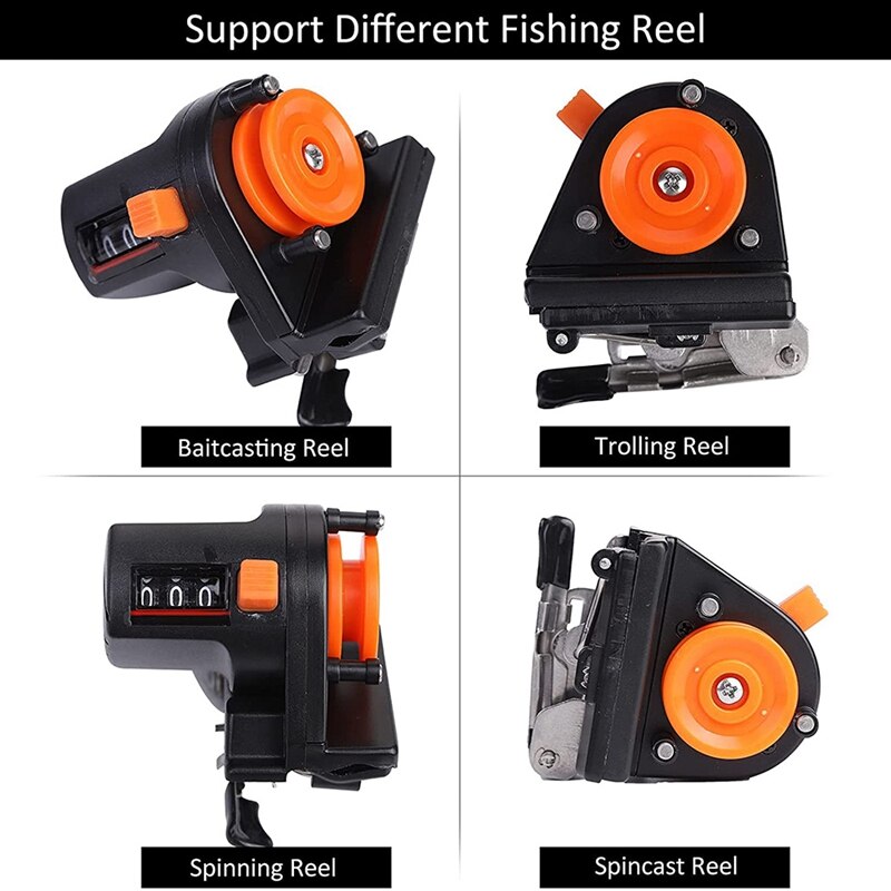 Portable Fishing Line Depth Finder Counter Fishing Tool Tackle Length Gauge Tackle Tool 0-999M