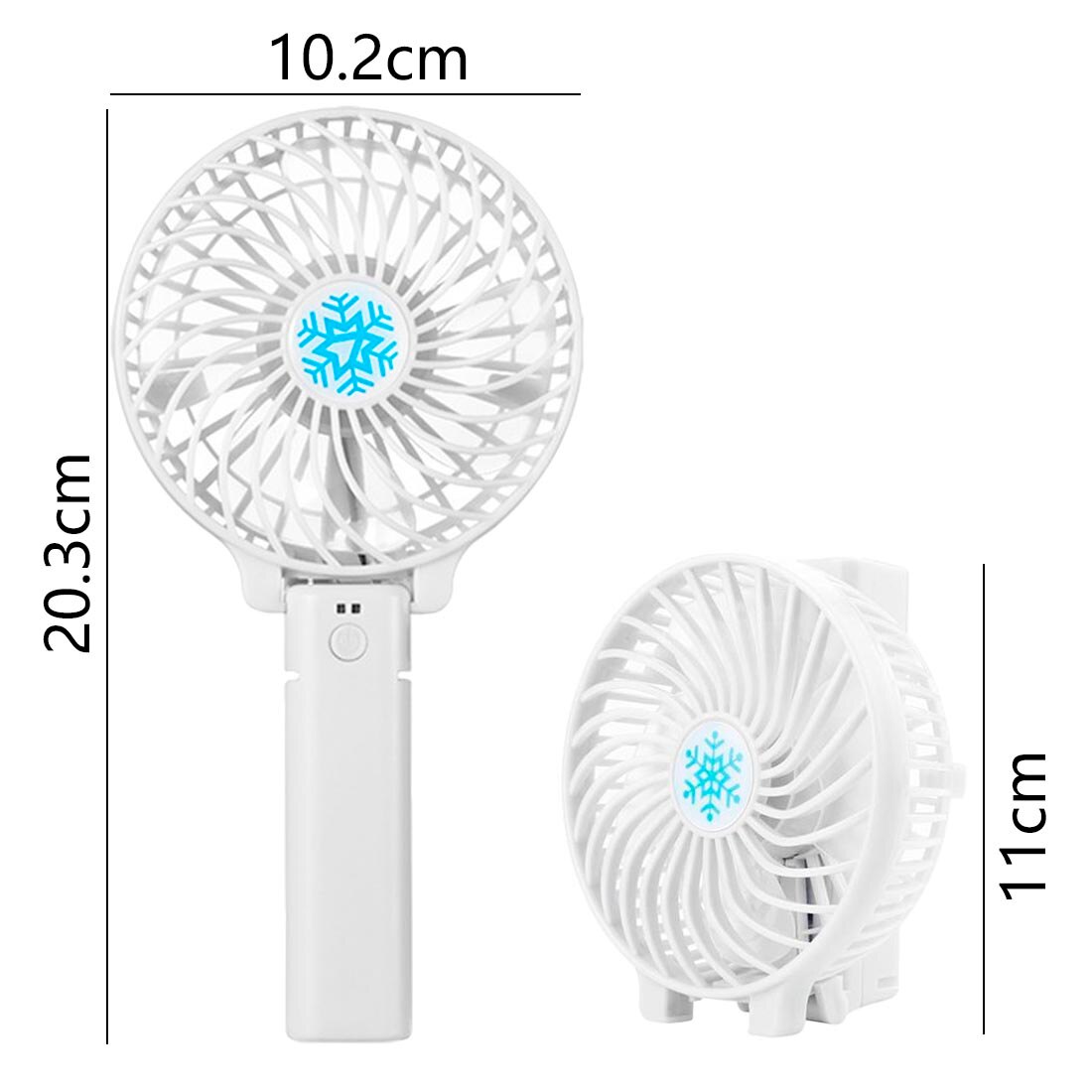 Draagbare Ventilator Handheld Mini Ventilator Usb Oplaadbare Opvouwbaar Desk Air Cooler Fan Personal Air Cooling Fans 3 Speed Kantoor Outdoor