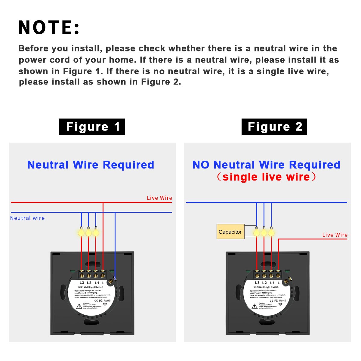 WIFI Tuya Smart Light Switch Smart Home Wall Switch Voice Control Smart Life Touch Sensor Switch Work for Alexa Echo Google Home