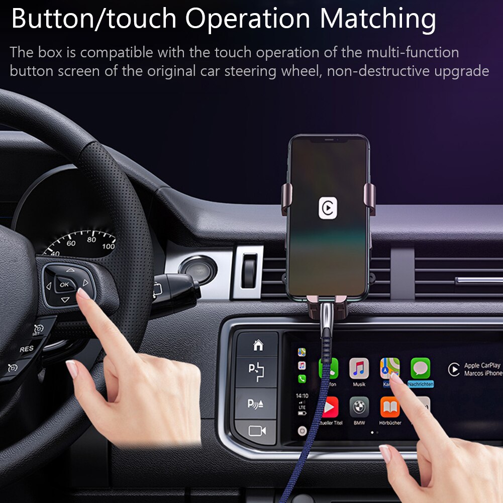 For CarPlay Android Auto USB Dongle Wired Adapter with Mic Input for Android4.2 Car Navigation Multimedia Player Interconnection