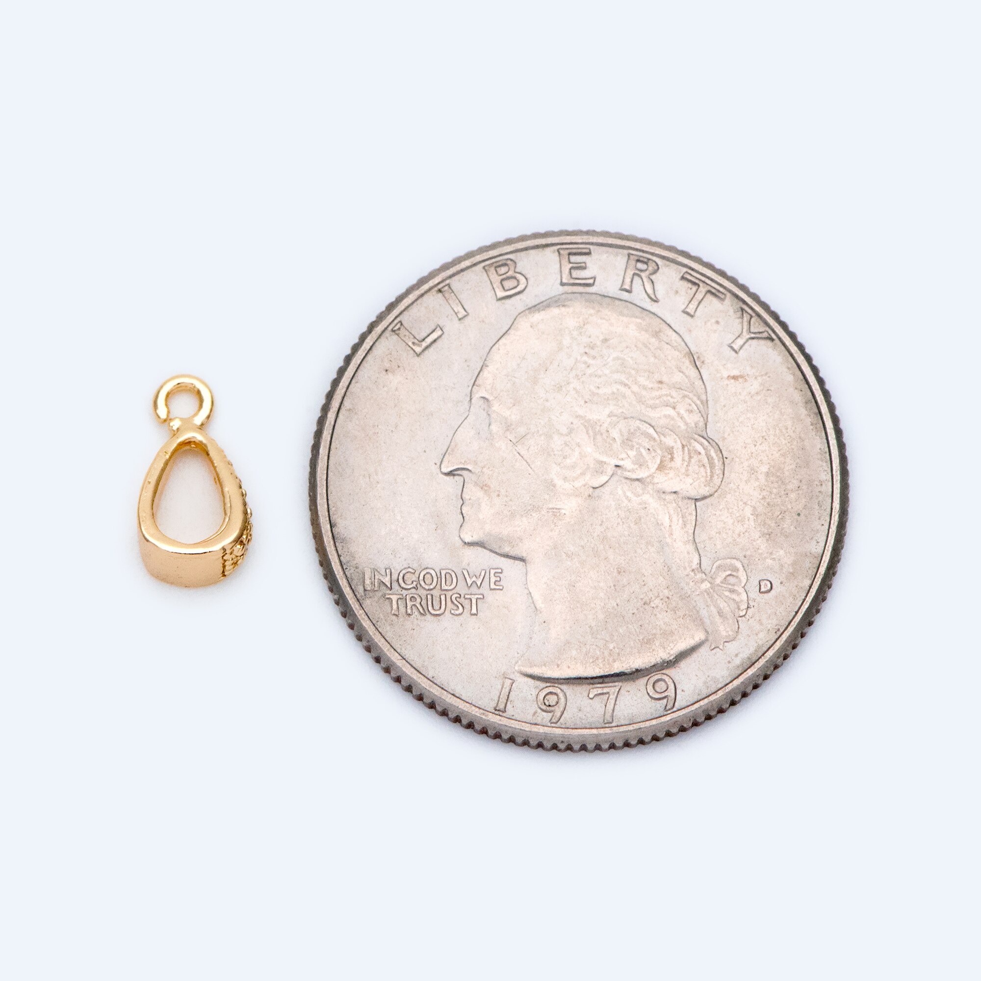 10Pcs Cz Verharde Open Loop Bail, Vergulde Bail, Vergulde Borgtocht, Kleine Bail, sieraden Bail, Hanger Borgtocht, Metalen Borgtocht