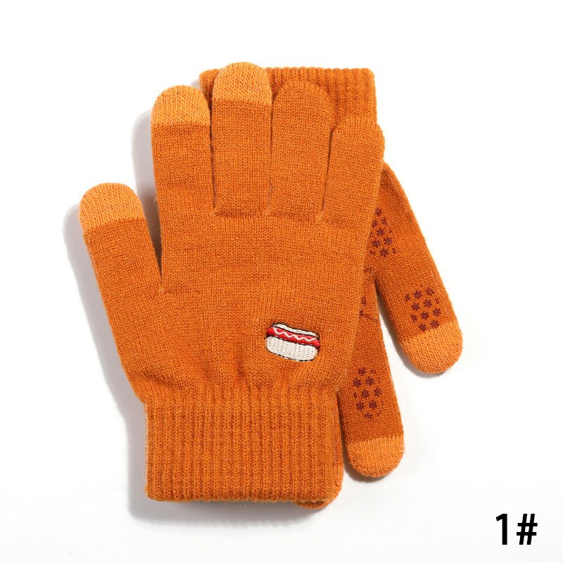 Gloves Kniteed Winter Gloves Screen Touch Gloves Women's Hand Wear Strong Friction Hand Warmers Thick Winter Glove: H