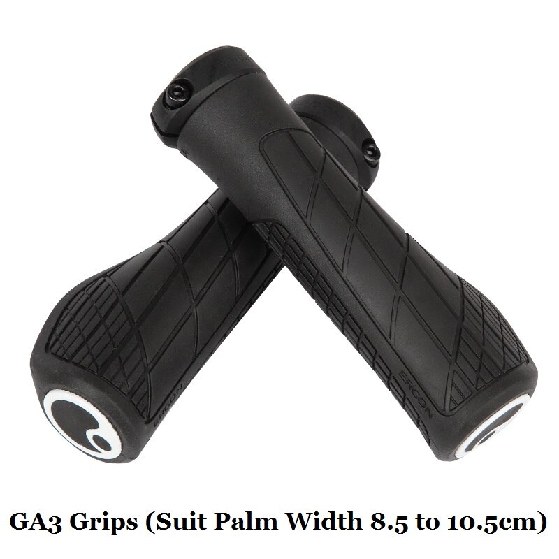 Ergon Ga3 Ge1 Ga20 Anti-slip Rubber Grips Bicycle Handlebar Grip Mtb Cycling Soft Handle Grips Bike Bar End Mount Hand Covers