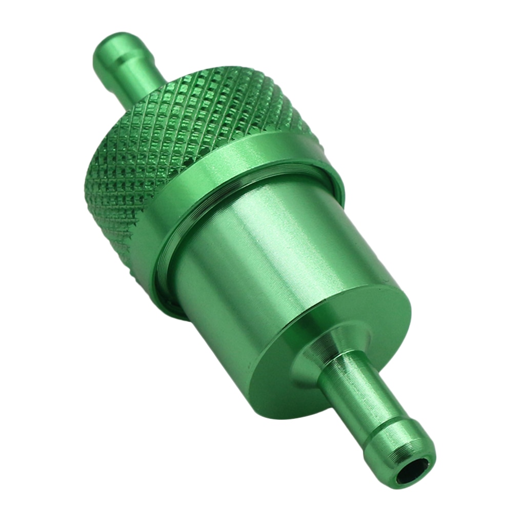 0.3in 40 Aluminum High Flow Fuel Inline Petrol Filter Car Truck Green