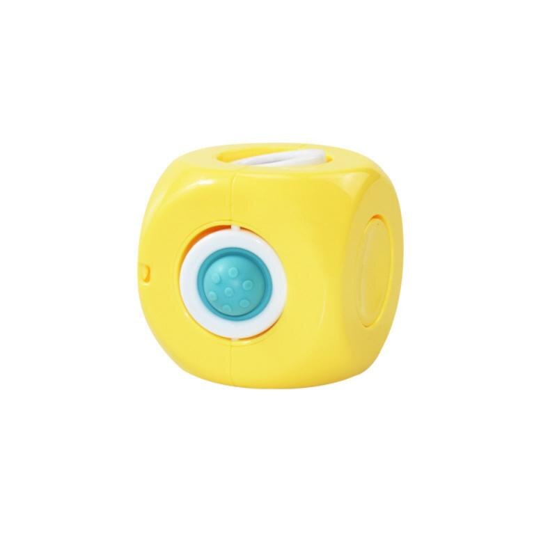 Roterende Magische Bonen Cube Vingertop Fidget Speelgoed Kids Volwassenen Stress Spin Kraal Puzzels Kinderen Onderwijs Intelligentie Speelgoed: yellow 1pc