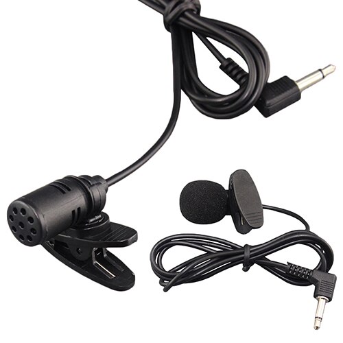 3.5mm Hands Free Computer Clip On Mini Lapel Microphone for PC Notebook Laptop