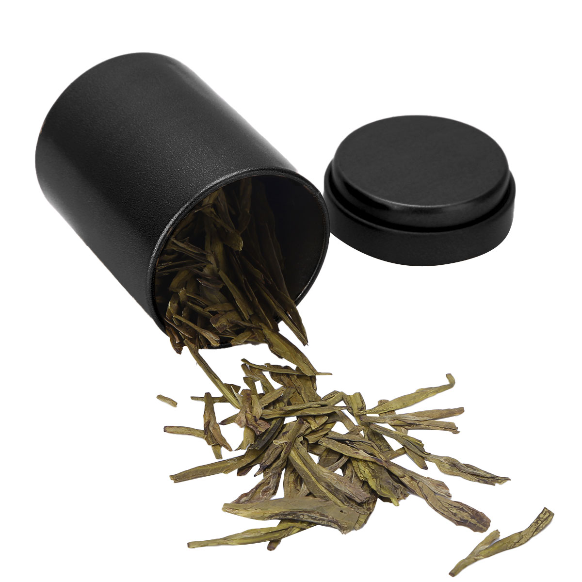 2Pcs Aluminum Moisture-Proof Mini Empty Tea Tins Canister Loose Leaf Tea Tin Containers with Airtight Lid Food Storage Container