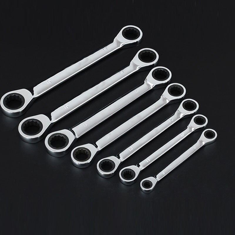 Double Head Ratcheting Box Wrench Metric