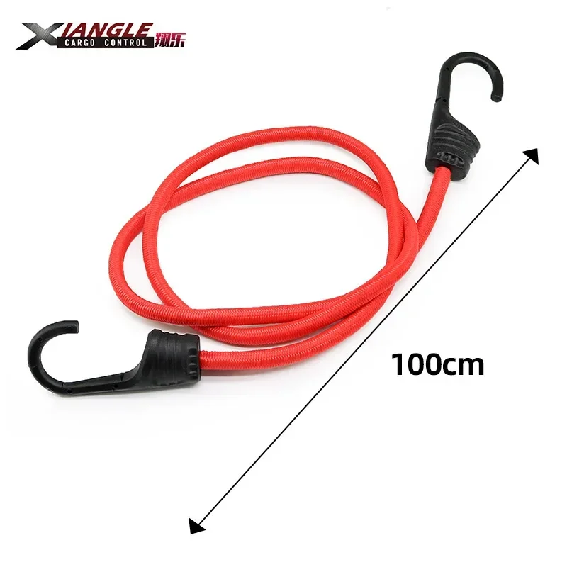 Corda per gancio per bici per bagagliaio Corda elastica per bagagli Cinghia di fissaggio per carico per moto Reggiatura di rinforzo elastica: Rosso