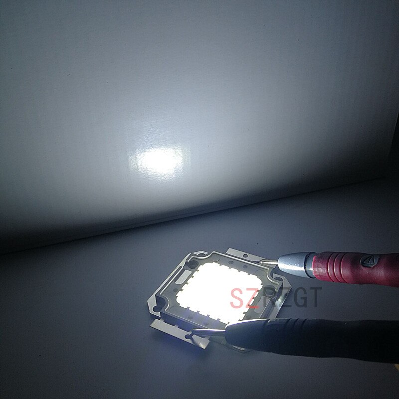 Cob led chip lampe 10w 20w 30w 50w 100w pære chips til spotlight projektør have kvadrat  dc 12v/36v integrerede led lys