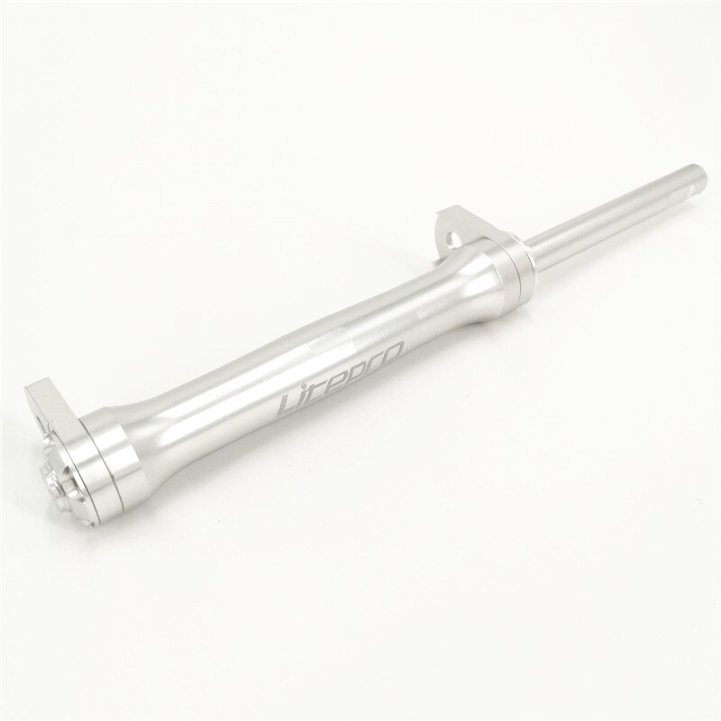 Litepro Easy Wheel Brompton Rear Rack Easywheel Extension Bar Telescopic Rod Folding Bike Accessories: Silver - Bar 1pcs