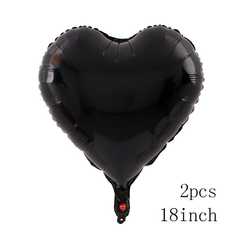 100x76cm Double Bear Hug Heart Balloons Foil Cartoon Bear I Love You Wedding Valentine's Day Event Party Balloon Decoration: 2pcs Black