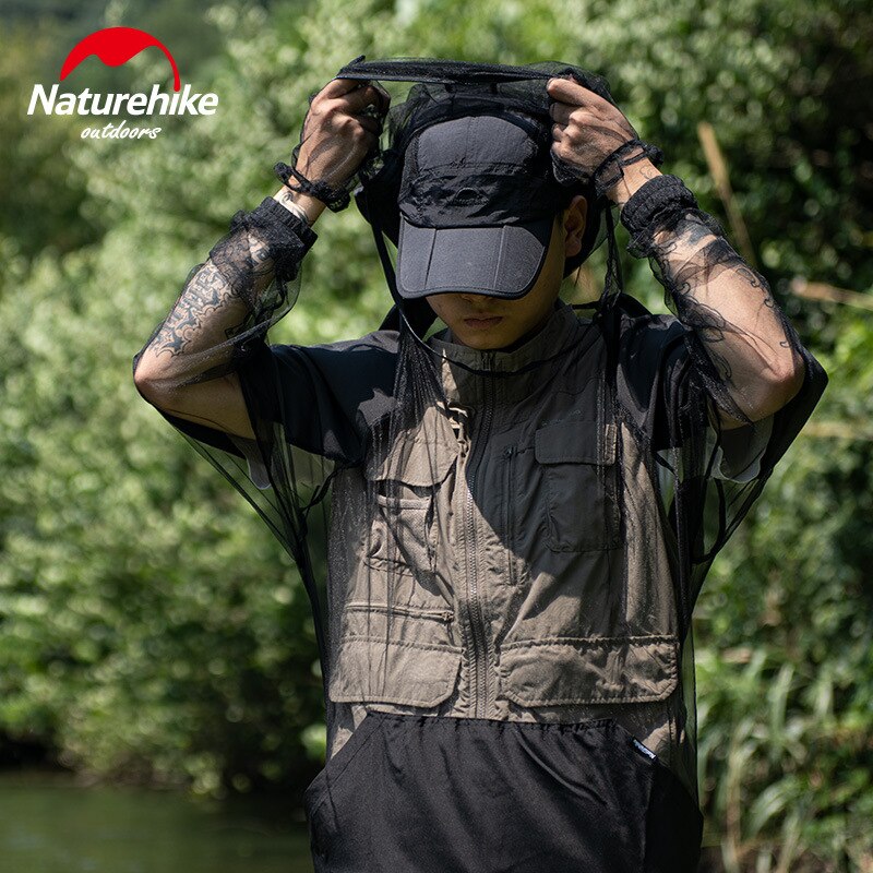 Naturehike Outdoor Anti-Muggen Pak Ultralight Cool Ademend Perspectief Vissen Pak Camping Wandelen Anti-Insect Kleding