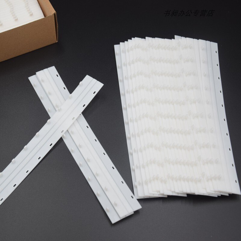 10 stk/parti hvite gjennomsiktige plastbindelister 3-35mm(20-325 ark ) 10 skrog  a4 kambinding leverandører plastpermer