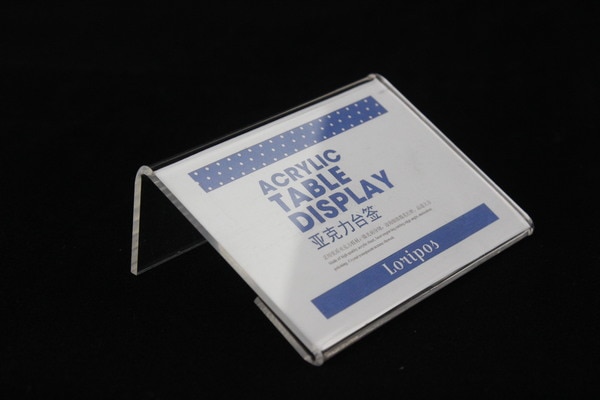 10X8cm acrylic desk table tablet stands sign banner name card showing stand acrylic price list label menu holder