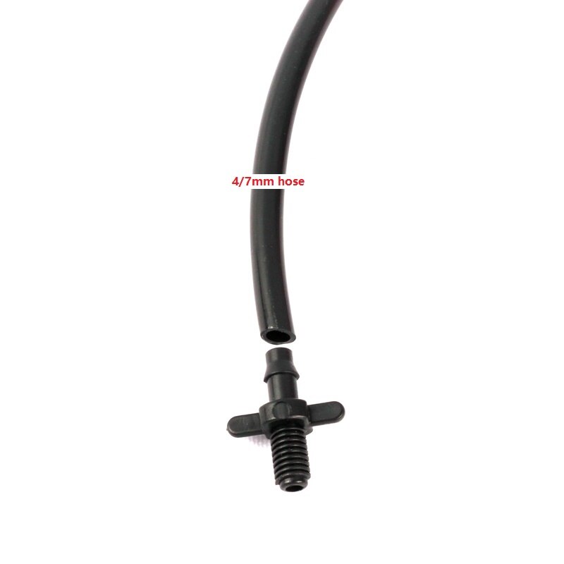 M6-6mm de manguera de 4/7mm, 50 Uds., Conector de rosca de riego por goteo para el hogar, jardín, plantas, conectores de ajuste de flores