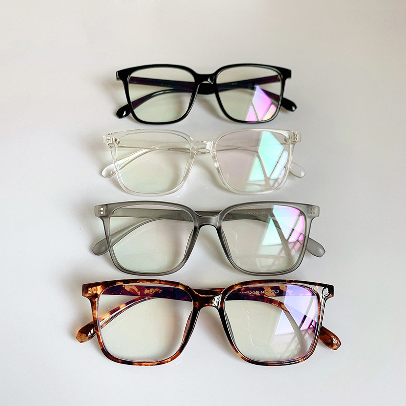 Män kvinnor glasögonbåge svart glasögonbåge vintage fyrkantig klar lins optisk glasögonbåge glasögon