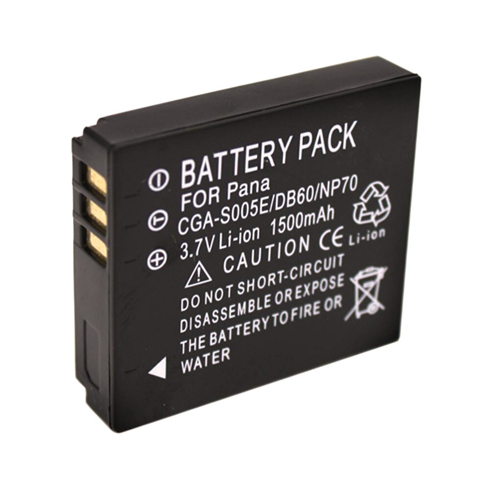 1Pcs 1500mAh CGA-S005E CGA S005E CGAS005E Battery For Panasonic DMW-BCC12 DMC-FX8 FX9 FX10 FX12 FX50 FX150 LX1 Camera