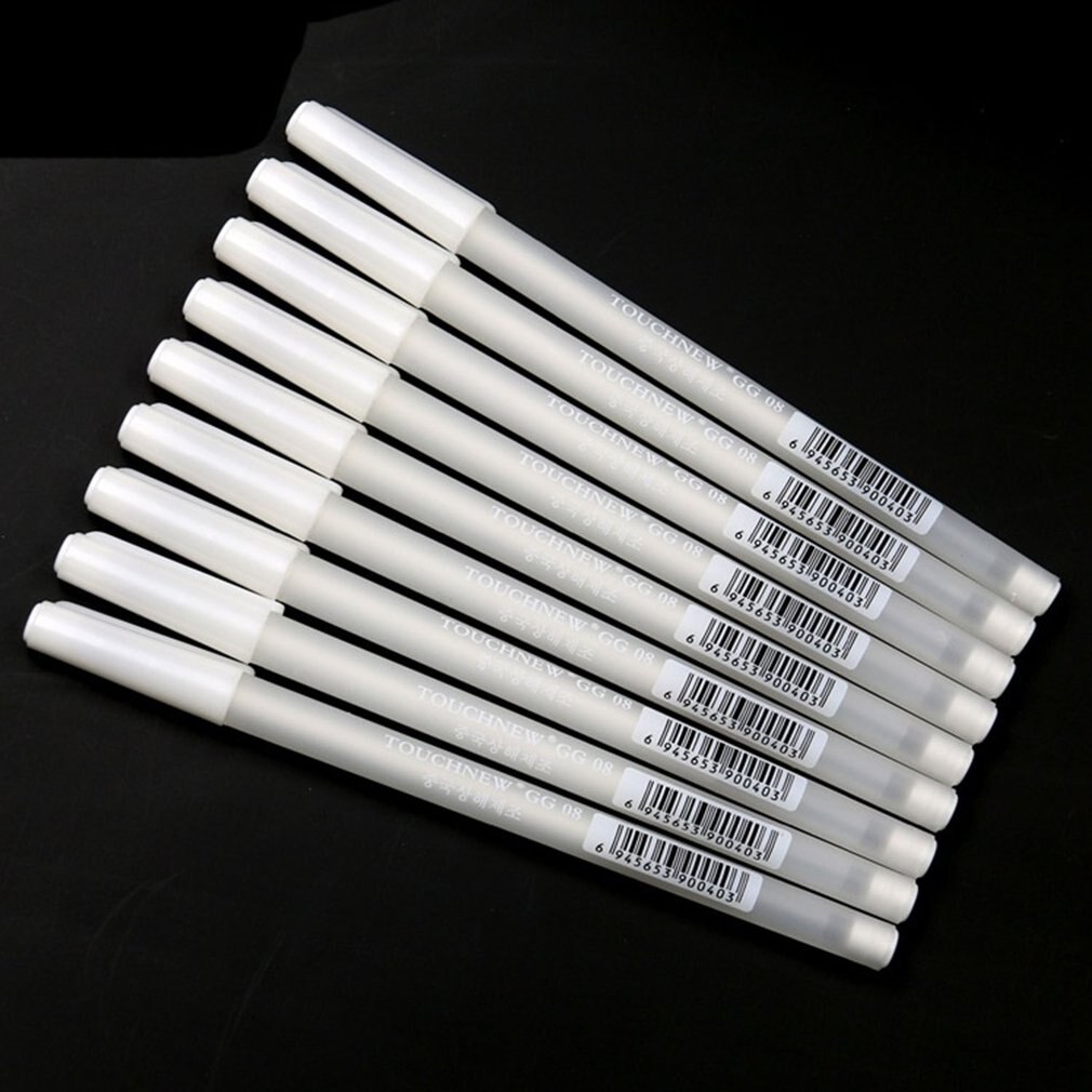 1 pcs Highlight pen black card hand-painted white marker white marker pen sign