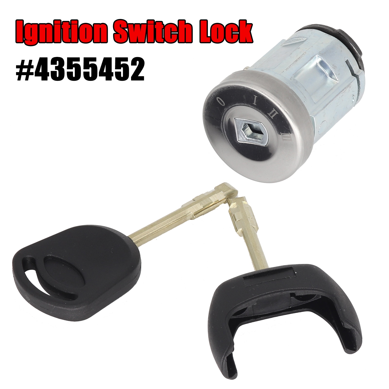Car Front Ignition Switch & Lock Barrel Cylinder Set 2 Keys Repair Kit For Ford Transit MK7 06-20 4355452 Electrical Components