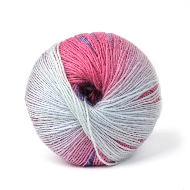 19 kleuren 50g Hand-geweven Regenboog Kleurrijke Gehaakte Kasjmier Wol Blend Garen Breien voor Winter voor weven Trui muts Sjaal Kni: 007