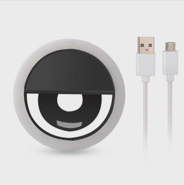 Ring Light Luz para Selfie: Preto