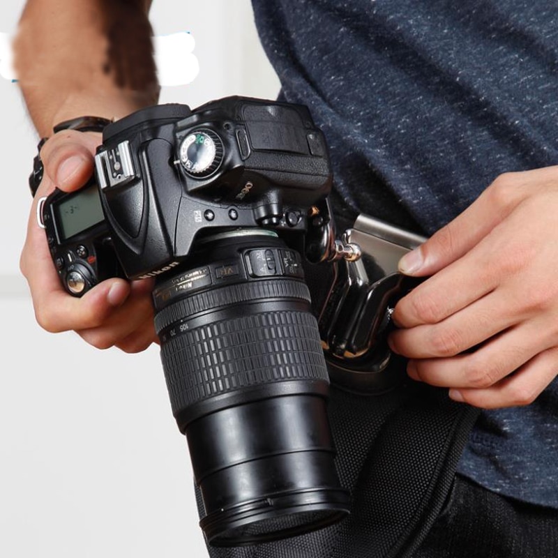 Camera Quick Strap Met Neck Strap 1/4 "Schroef Mount Taille Spider Holster Schieten Gesp Knop Snelle vrijgesteld verzendkosten