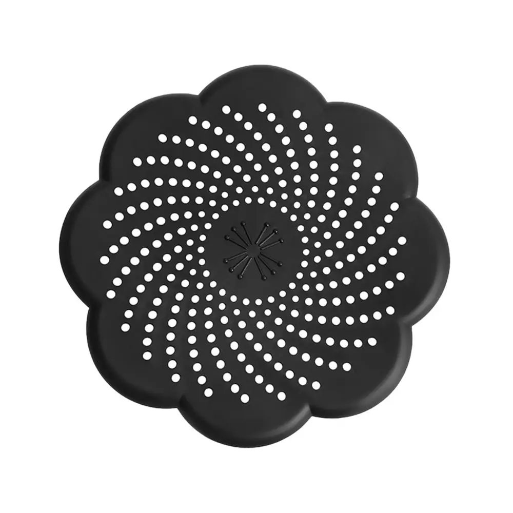 Drenaje de suelo de goma para ducha, tapón de goma duradero para el fregadero del baño, Colector de pelo, Protector de desagüe para bañera: Azul