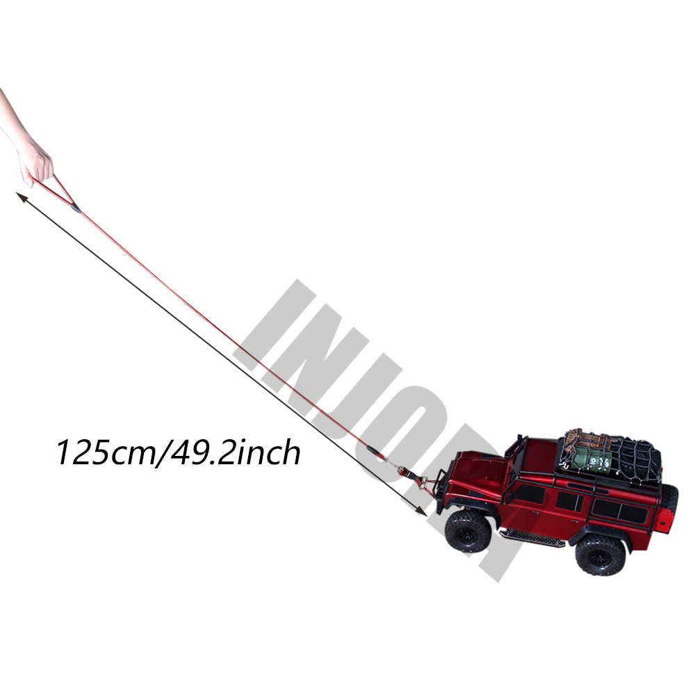 INJORA 1 SZTUK Lina holownicza z hakiem do 1:5 1:8 1:10 RC Car TRX4 E-REVO X-Maxx SUMMIT Axial SCX10 90046 WRAITH RR10