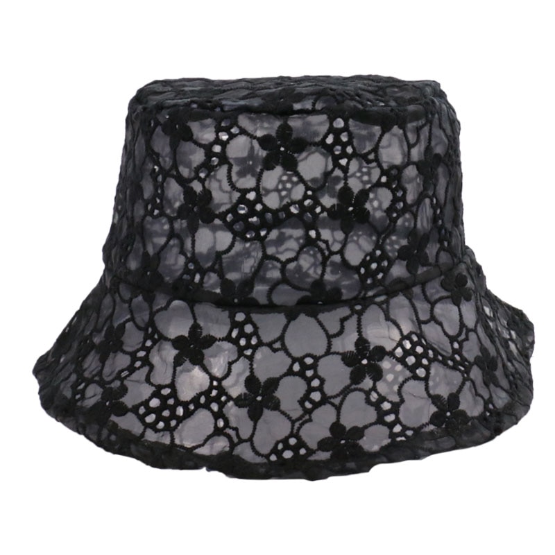FOXMOTHER Korean Lace Hollow Flower Fishermen Caps Sun Casual Lady Bucket Hats Women Gorras Summer