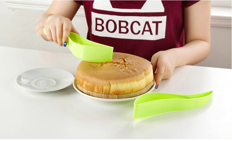 1 Stks Cake Pie Slicer Sheet Guide Cutter Server Brood Slice Mes Keuken Gadget keuken Accessoires Met Food Grade Materiaal