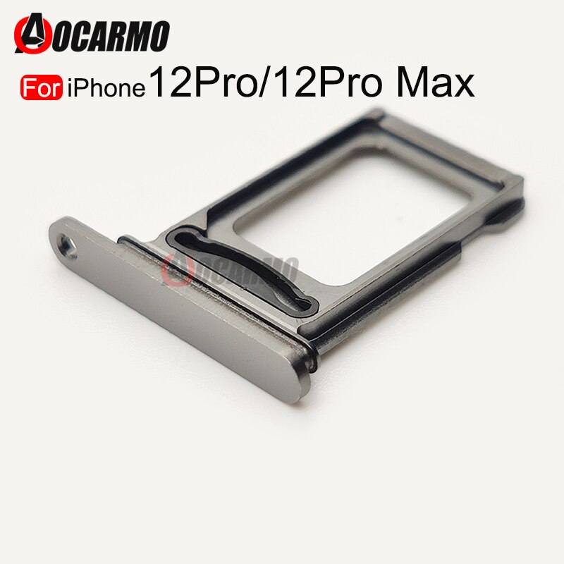 Aocarmo 10 Stks/partij Sim-kaart Voor Iphone 12 Pro Max 12Pro Sim Card Tray Slot Houder Adapter Socket