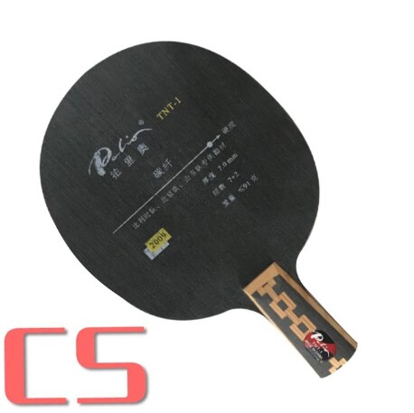 Palio TNT-1 (TNT1) Tnt 1 7 Hout + 4 Carbon Tafeltennis Blade Voor Pingpong Racket: CS  short handle