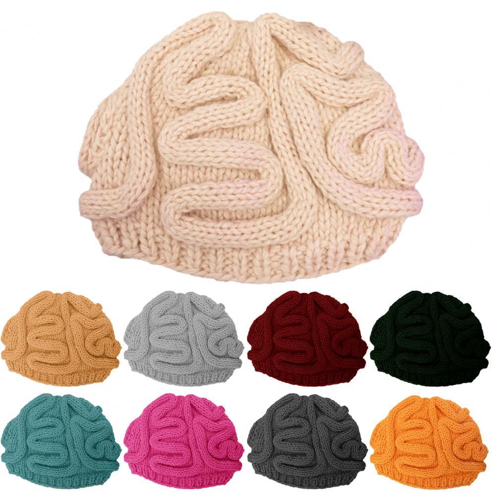Mutsen Hoeden Spoof Horror Hersenen Gebreide Hoed Grappige Warm Cap Party Hoofddeksels Fotografie Props Caps Hoofddeksels Voor Party 14 Kleuren