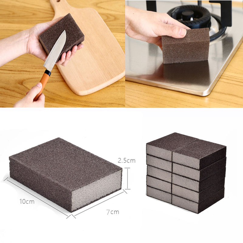 1 pcs/5 pcs Sponge Magic Gum Verwijderen Roest Reinigen Katoen Emery Spons Melamine Spons Keuken Ontkalken Tool 7ZCF416