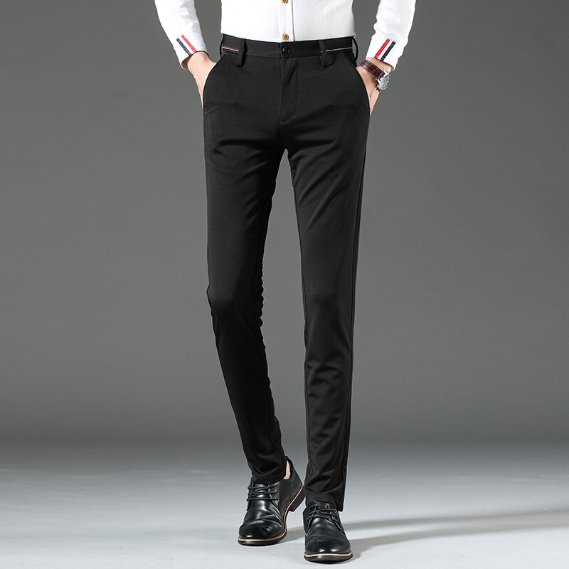 Hommes robe pantalon Slim Fit Mariage formel pantalon hommes Costume pantalon noir Costume Homme Mariage Costume pantalon hommes bureau pantalon