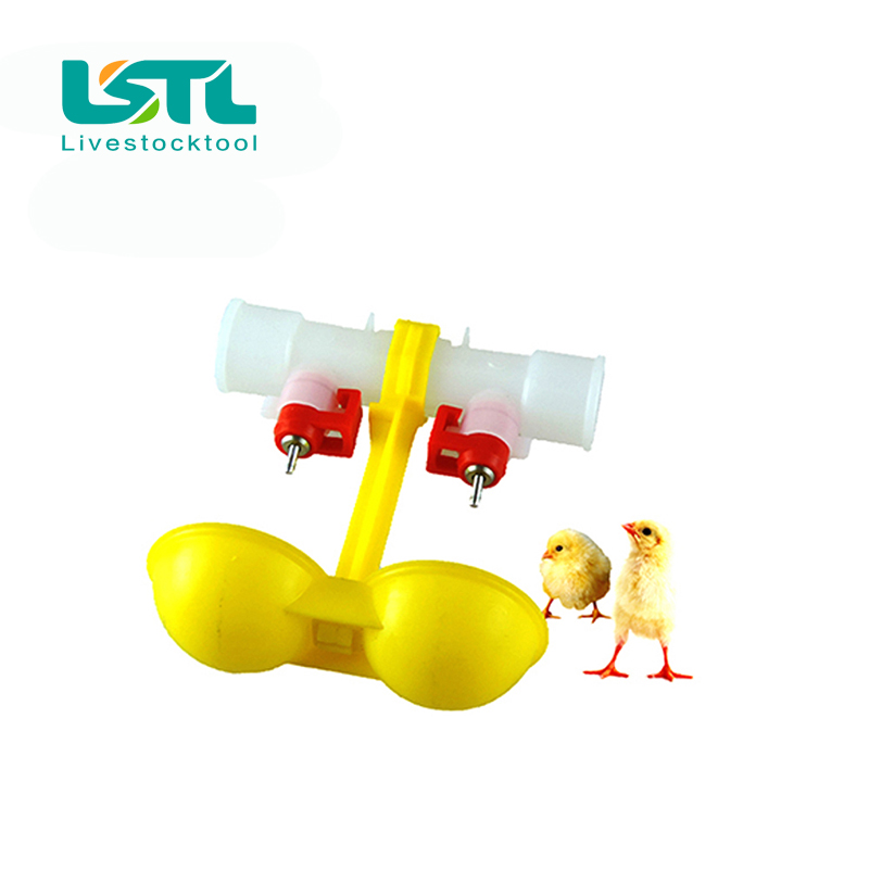 10 Uds aves de corral pollo bebederos de tetina doble colgante tazas de bebedero para pollos aves de corral granja equipo de alimentación al por mayor