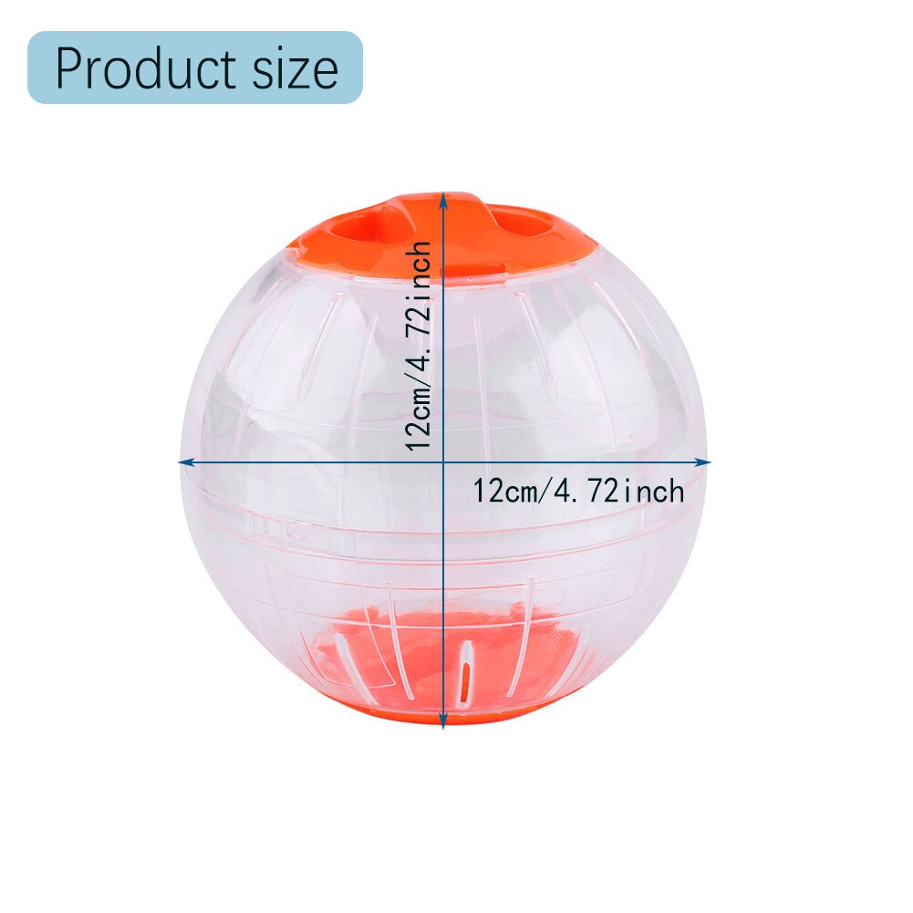 Pet Toys Hamster Mouse Plastic Crystal Ball Run Exercise Hamster Ball Little Pet Supplies Running Ball Hamster 12CM Toys Plastic