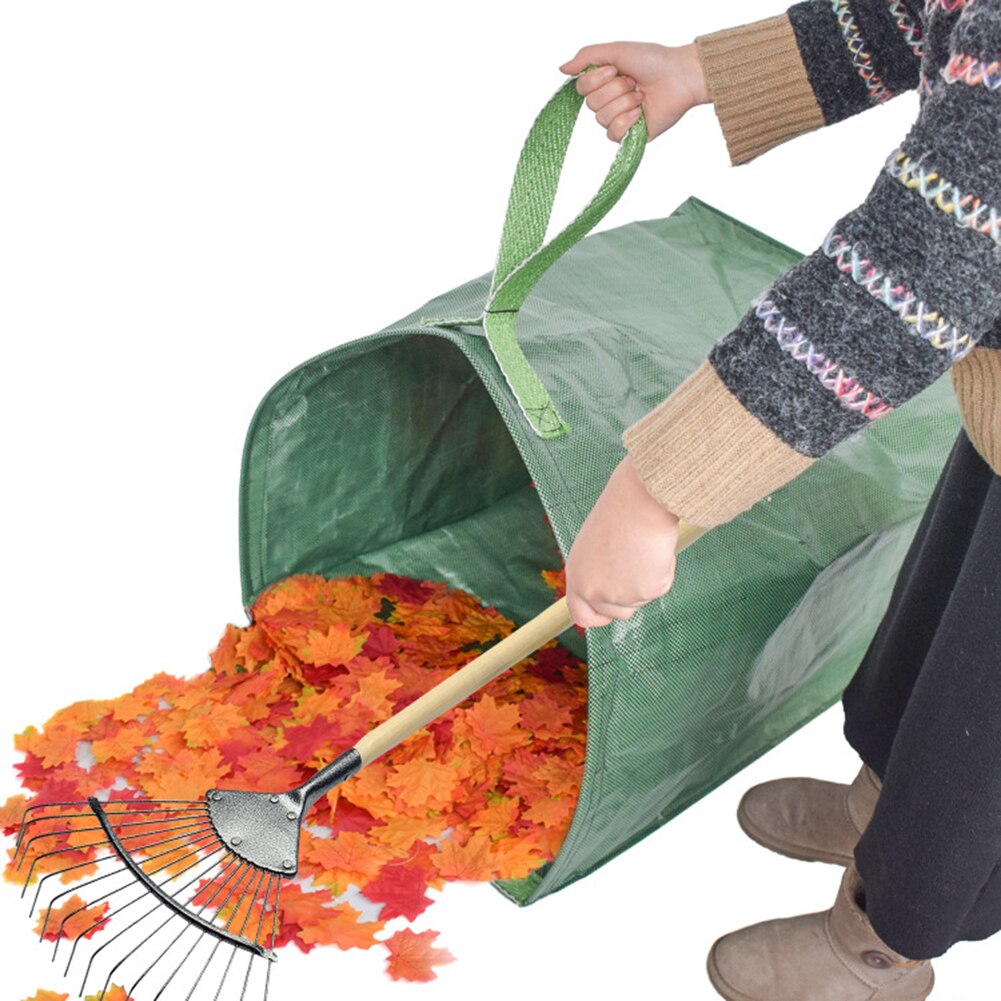 Garden Deciduous Bag,Yard Dustpan for Collecting Leaves,Garden Garbage Bag with Handrail Yard Waste Bag May12