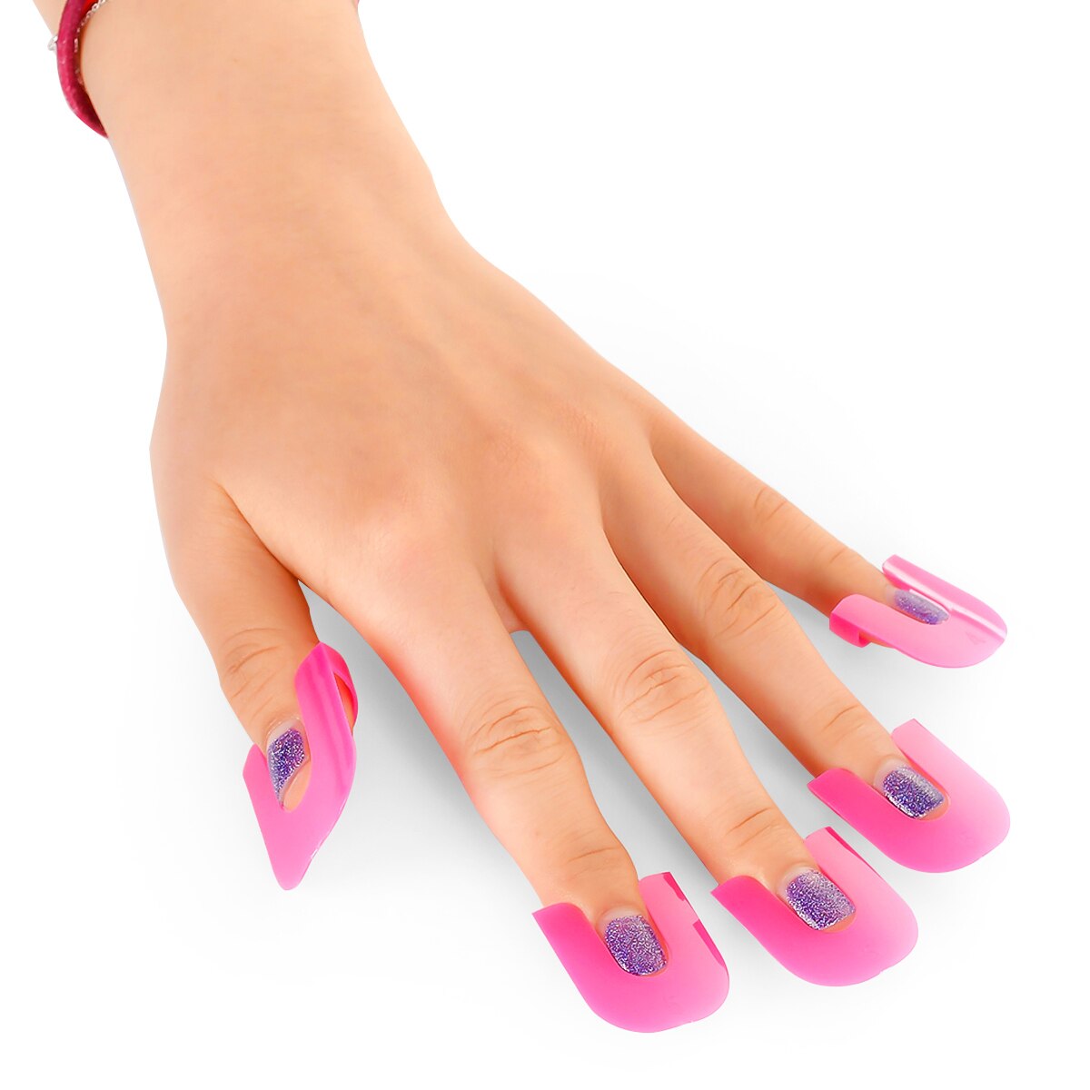 Sarini Nagellack-Vorlagen Set – 26 Wiederverwendbare Schablonen Für Nail Art, In 10 Größen, Saubere Designs & Lackschutz