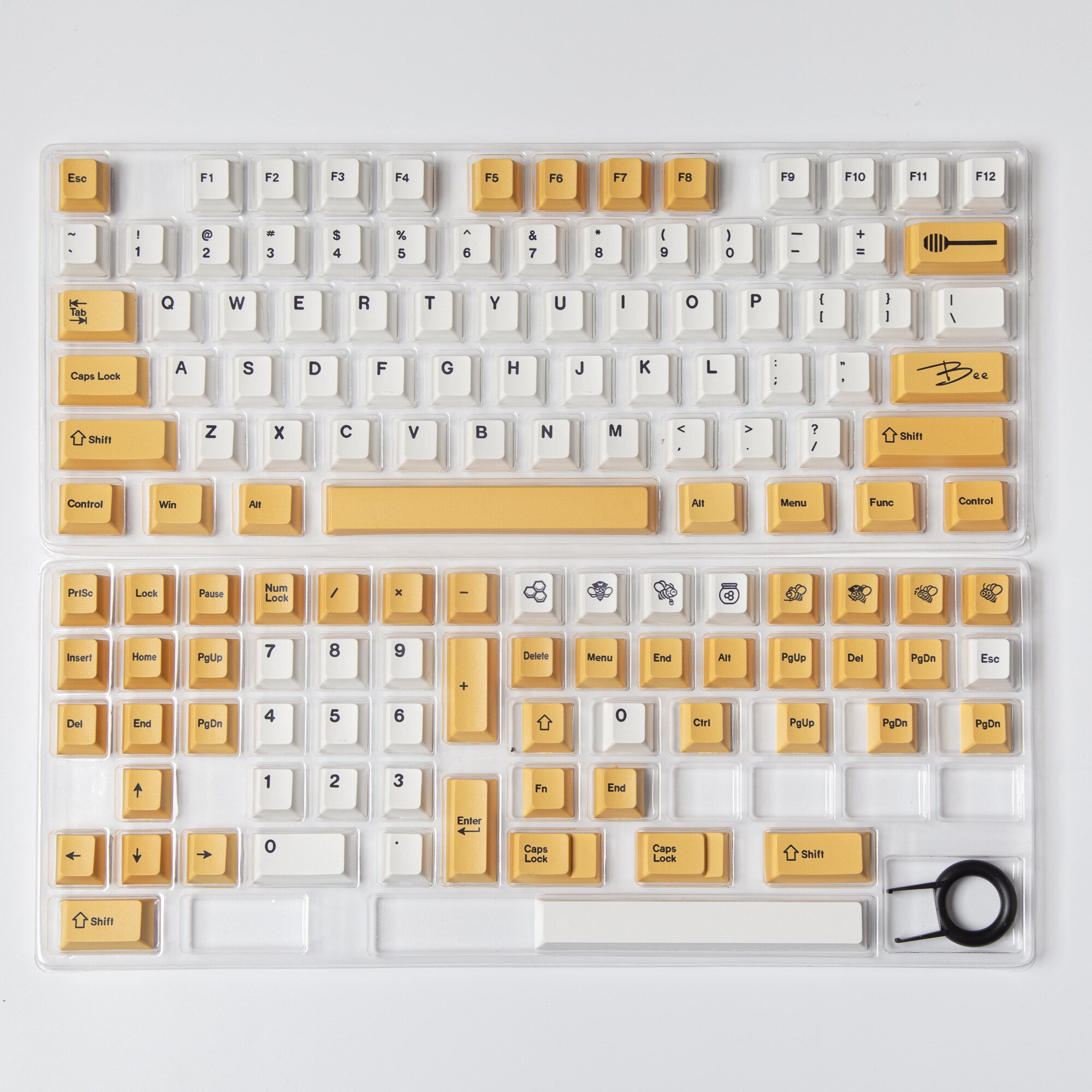 GMK Bee/Daisy Keycaps 133 Keys PBT Dye Sub Cherry Profile Keycap For GMMK Pro Mechanical Gaming Keyboard GMMK Pro GMK Keycaps: Bee / Pack by paper box