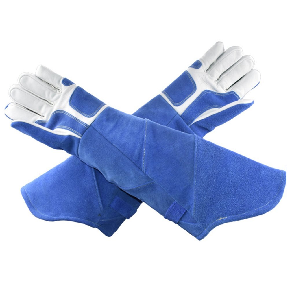 Gants en cuir pour morsure de chien allonger et épaissir les gants pour animaux de compagnie pour la formation de chiens et de serpents gants de protection