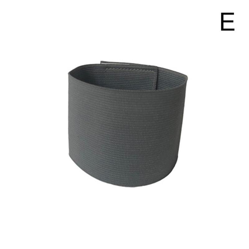 Colorful Anti-off Football Soccer Captain Armband Player Arm Band Adjustable Group Armband: One-size grey