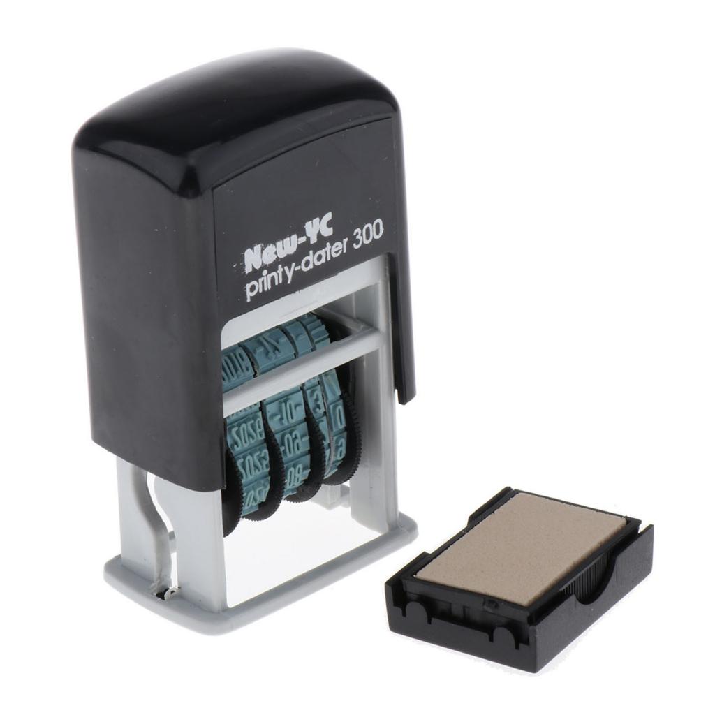 Self-Inking Date Stamp Business Stationary Stamp H-4mm For Due Date