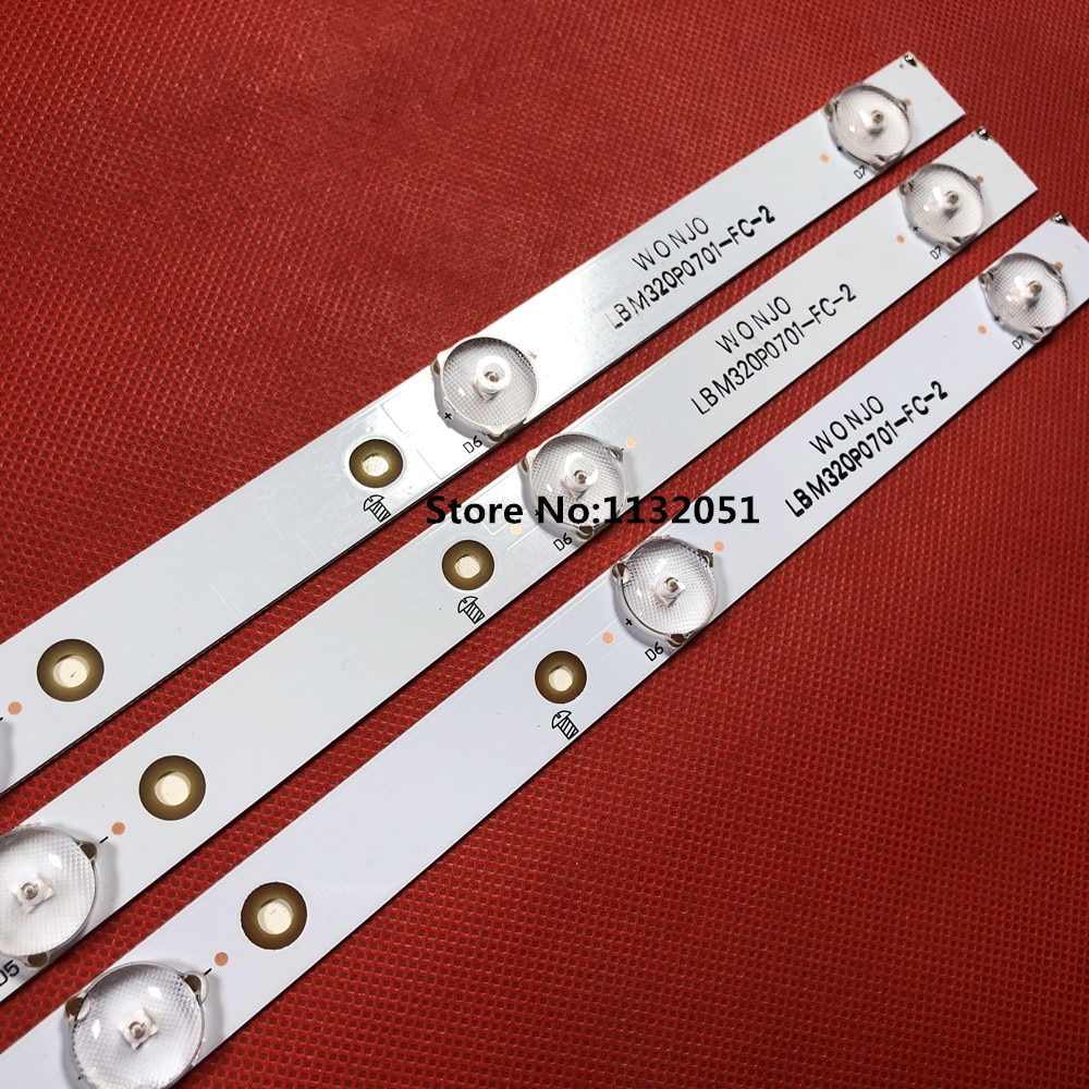 1set=3pcs LBM320P0701-FC-2 Replacement LED backlight strips 32PFK4309-TPV-TPT315B5