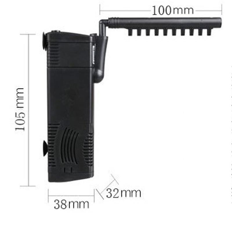 Mini aquarium aquarium pomp nano gebouw interne filter dompelbare zuurstofpomp vis schildpad voor aquarium water plantenbak