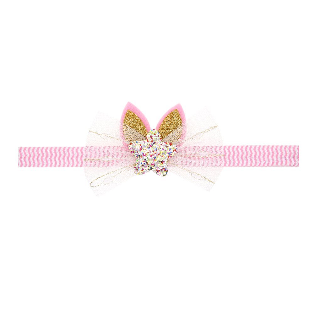 1 Pieces Baby Headband Rabbit Ear Bowknot Toddler Infant Kids Hair Accessories Girl Newborn Bows Bandage Turban Tiara: 1