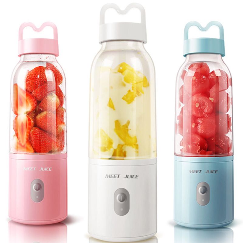 Mini Portable Electric Fruit Juicer Personal Juice Cup Charging Small Smoothie Maker Blender Kitchen Mixer Machine Home