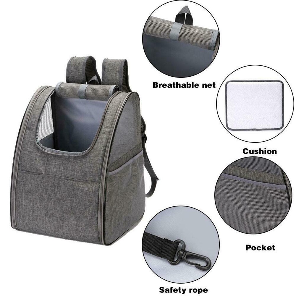 Ademend Ventilatie Portable Oxford Doek Venster Huisdier Rugzak Rits Hond Kat Zichtbaar Outdoor Reizen Grote Opvouwbare Carrier