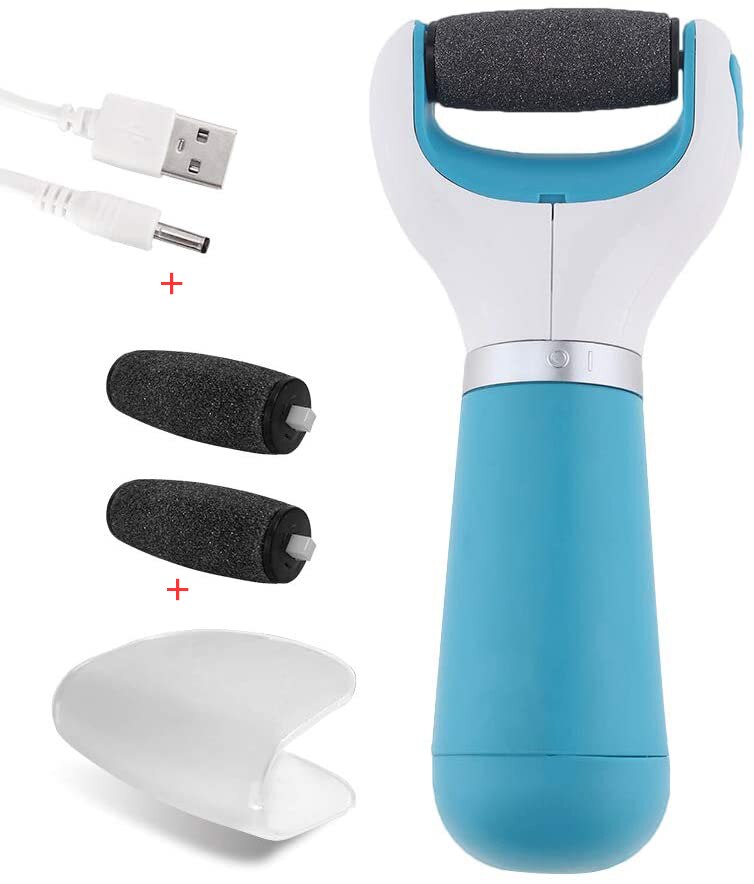 Foot Care Machine Foot Hard Dry Dead Cuticle Skin Remover Pedicure Care Tools Removal Foot Grinding File Skin Electric Tool: Light Grey